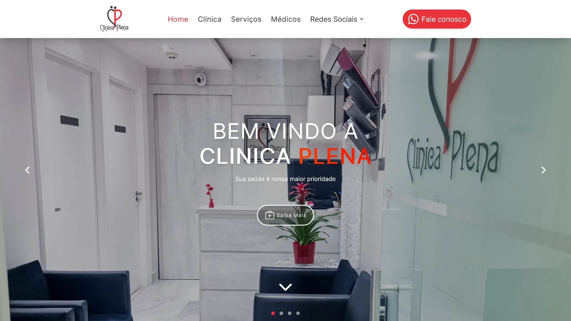 Imagem de Hero do site Clínica Plena